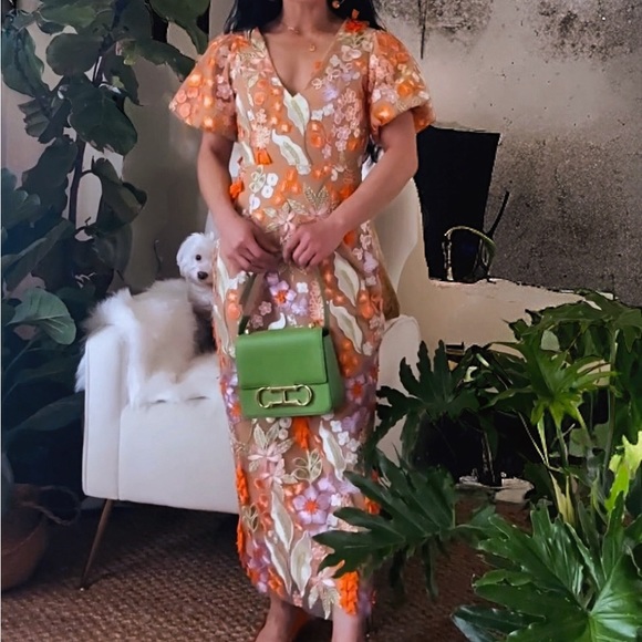 Elliatt Remix Floral Embroidery Midi Dress - Picture 6 of 6